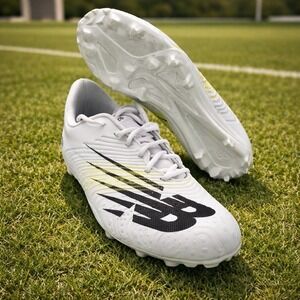 New Balance Mens 13 Rush V3 Low Lacrosse Shoes White Black RUSHLW3 LAX